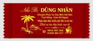 in khăn ướt nhà hàng
